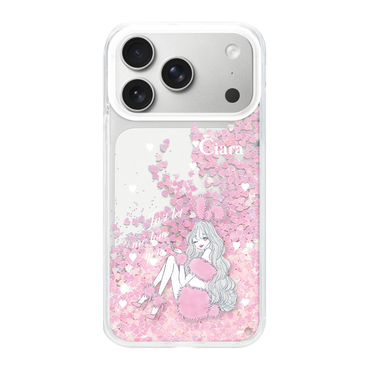 iPhoneケース】 グリッター PINK BUNNY(ピンクバニー) | スマホケース