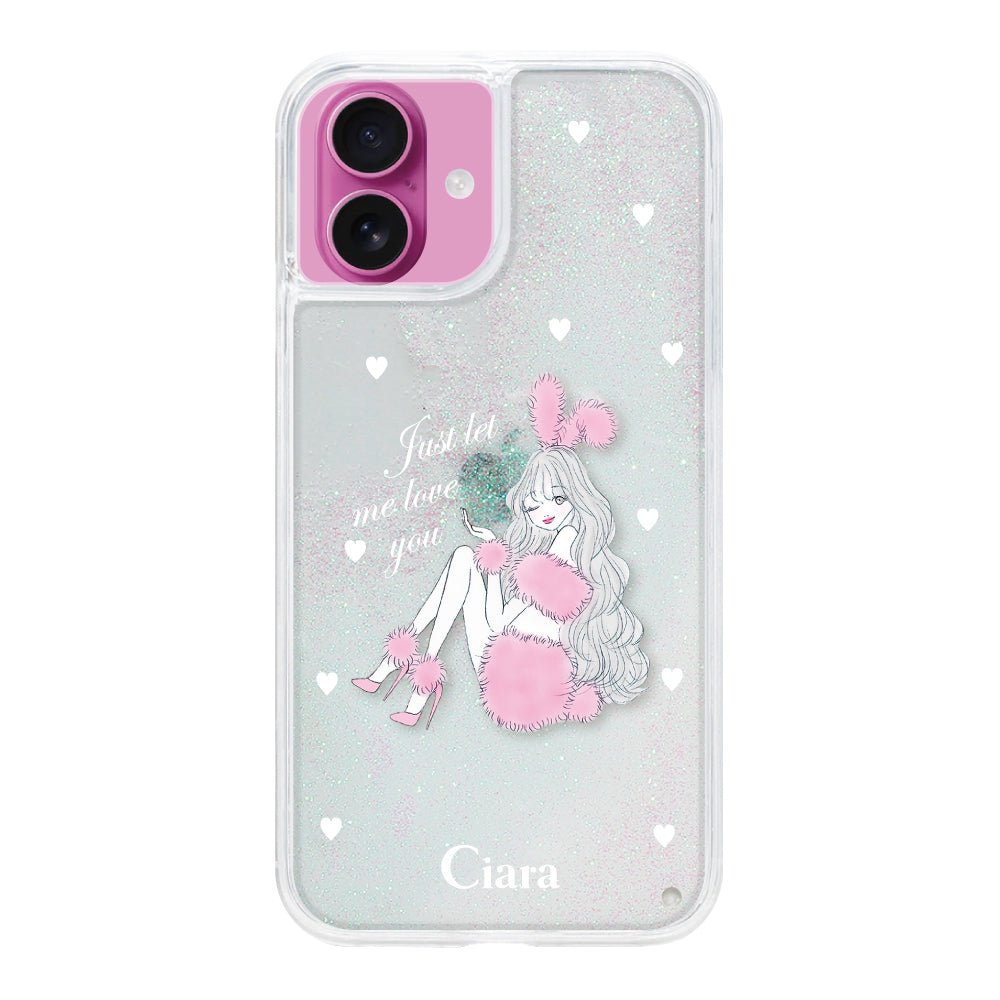iPhoneケース】 グリッター PINK BUNNY(ピンクバニー) | スマホケース