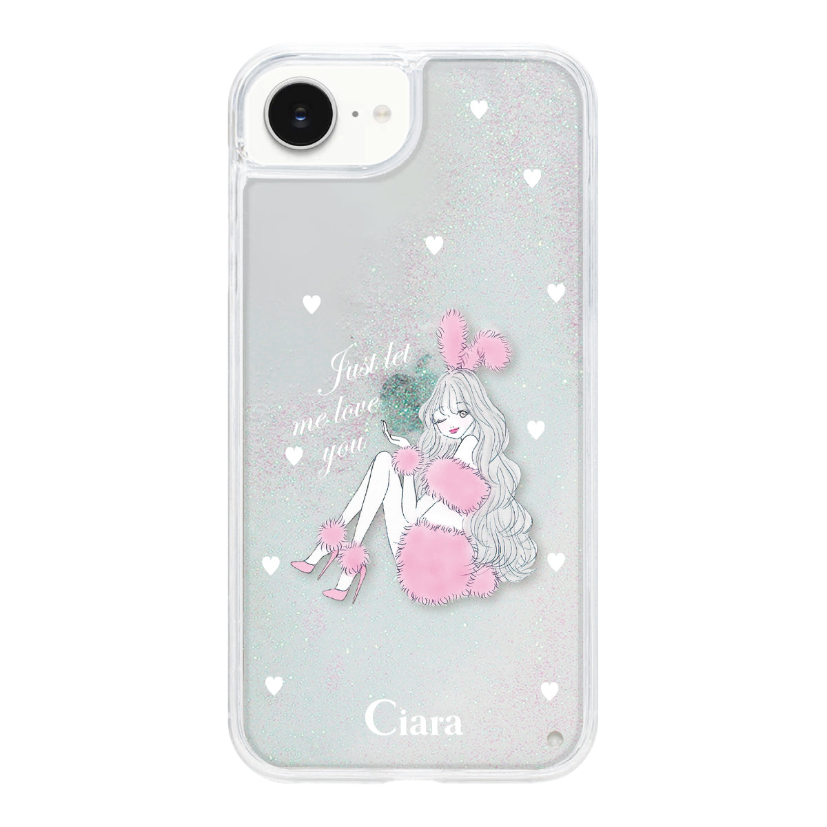 iPhoneケース】 グリッター PINK BUNNY(ピンクバニー) | スマホケース