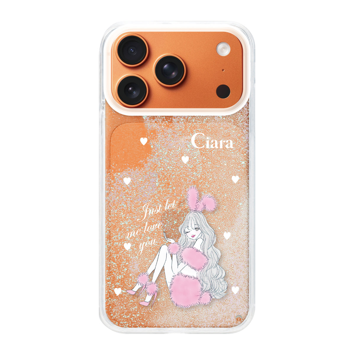 iPhoneケース】 グリッター PINK BUNNY(ピンクバニー) | スマホケース