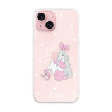 iPhone15 ハイブリッド クリアケース ピンクバニー クリア
