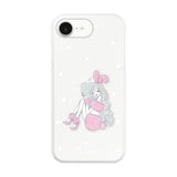 iPhone16e ハイブリッド クリアケース ピンクバニー クリア
