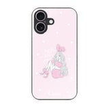 iPhone17 ガラス 強化ガラスケース ピンクバニー ピンク