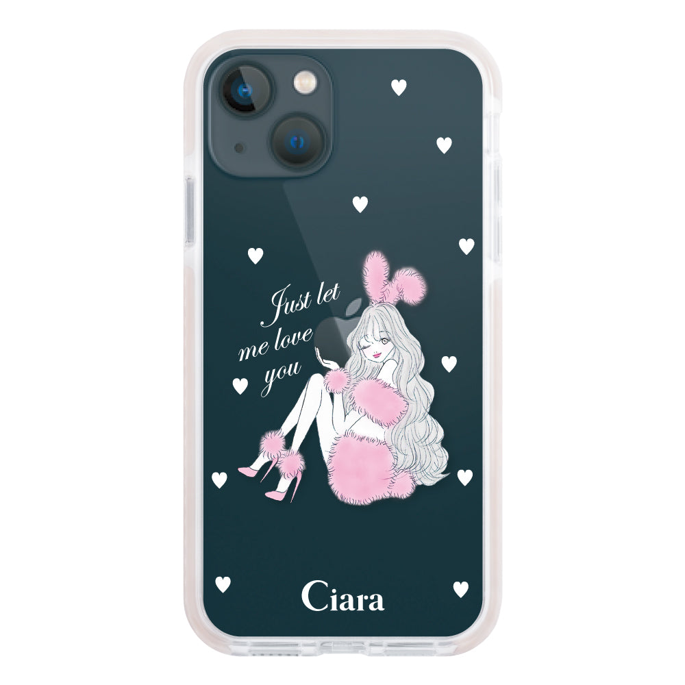 iPhoneケース】 クッションバンパー PINK BUNNY(ピンクバニー