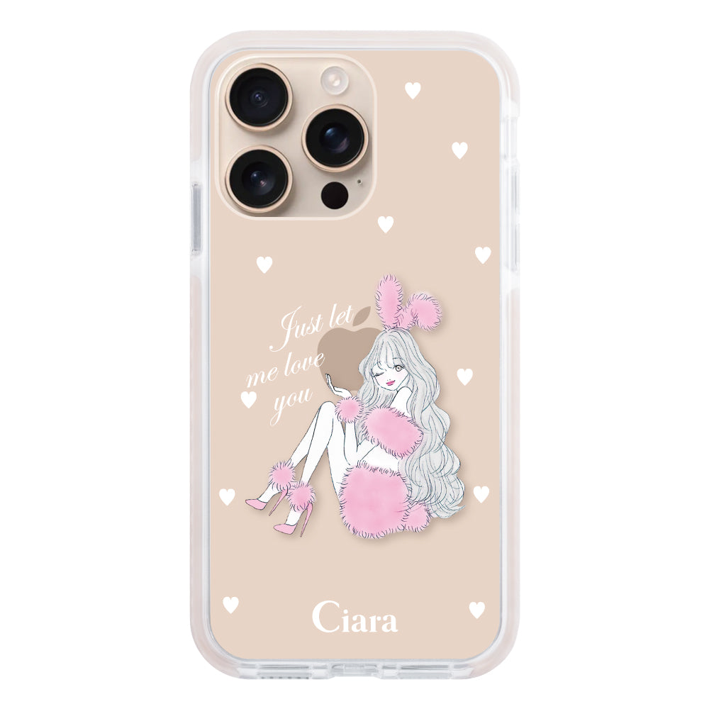 iPhoneケース】 クッションバンパー PINK BUNNY(ピンクバニー