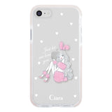 iPhone7Plus/8Plus クッションバンパー 耐衝撃クリアケース ピンクバニー ピンク