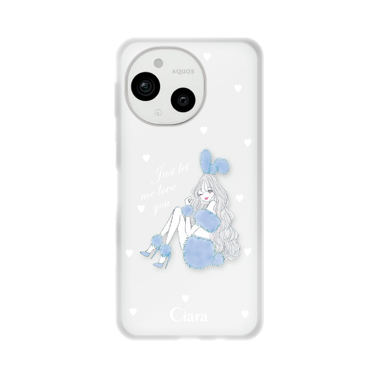 AQUOSケース】 クリア SWEET HEART(スウィートハート) | スマホケース