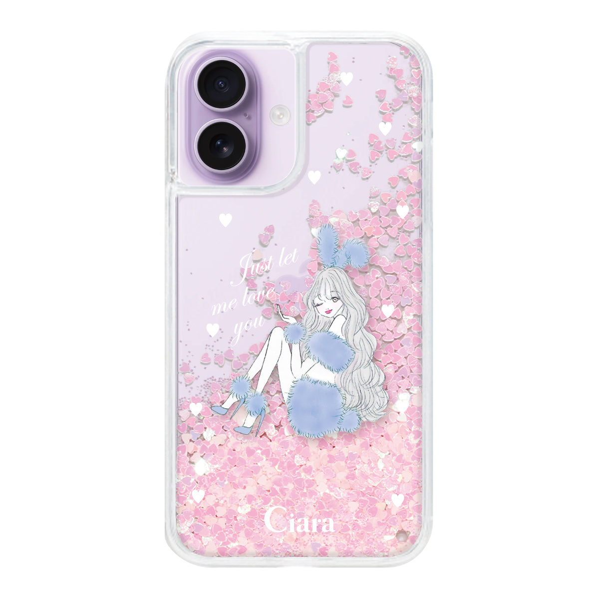 iPhoneケース】 グリッター BLUE BUNNY(ブルーバニー) | スマホケース