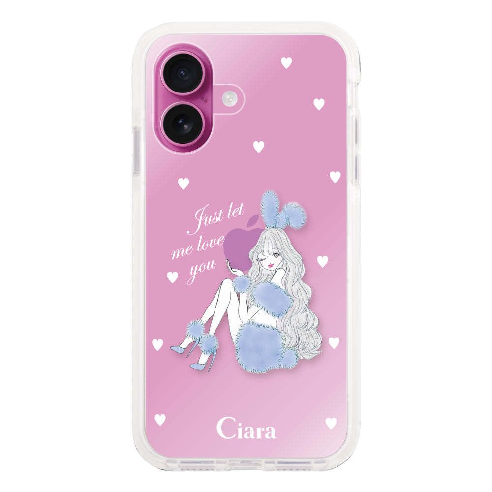 iPhoneケース】 クッションバンパー BLUE BUNNY(ブルーバニー