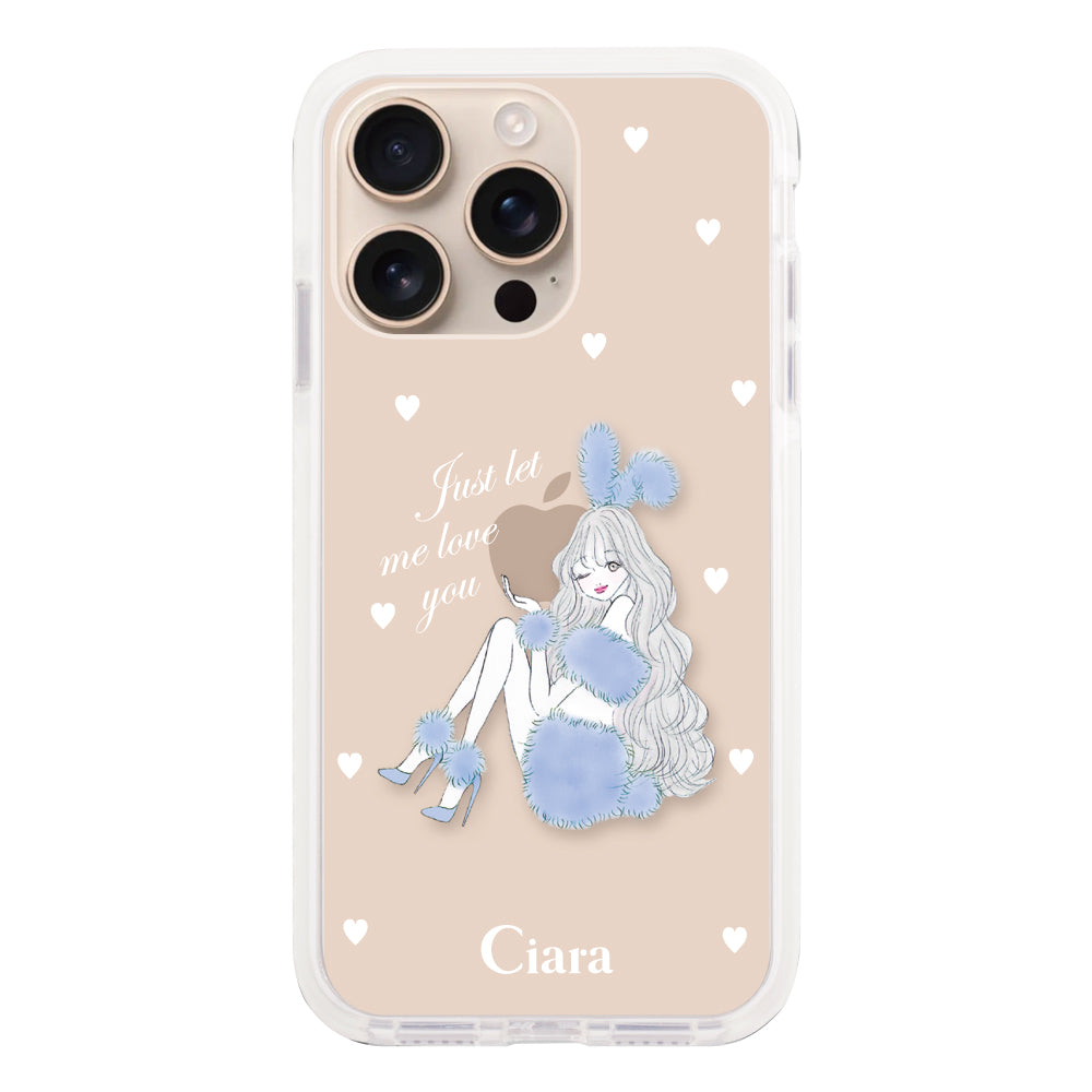 iPhoneケース】 クッションバンパー BLUE BUNNY(ブルーバニー