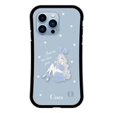 iPhone13ProMax グリップ 耐衝撃ケース ブルーバニー ブルー