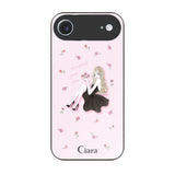 iPhoneAir ガラス 強化ガラスケース ラベンダーブラックガール ピンク
