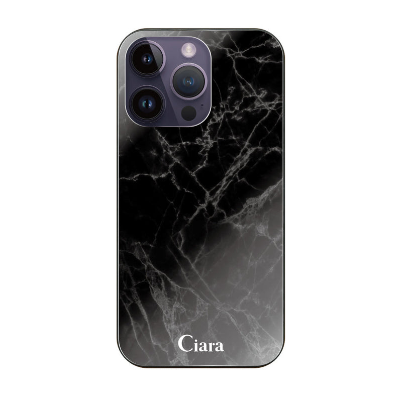 iPhoneケース ガラス 強化ガラスケース マーブル