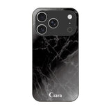 iPhone17Pro ガラス 強化ガラスケース マーブル ブラック