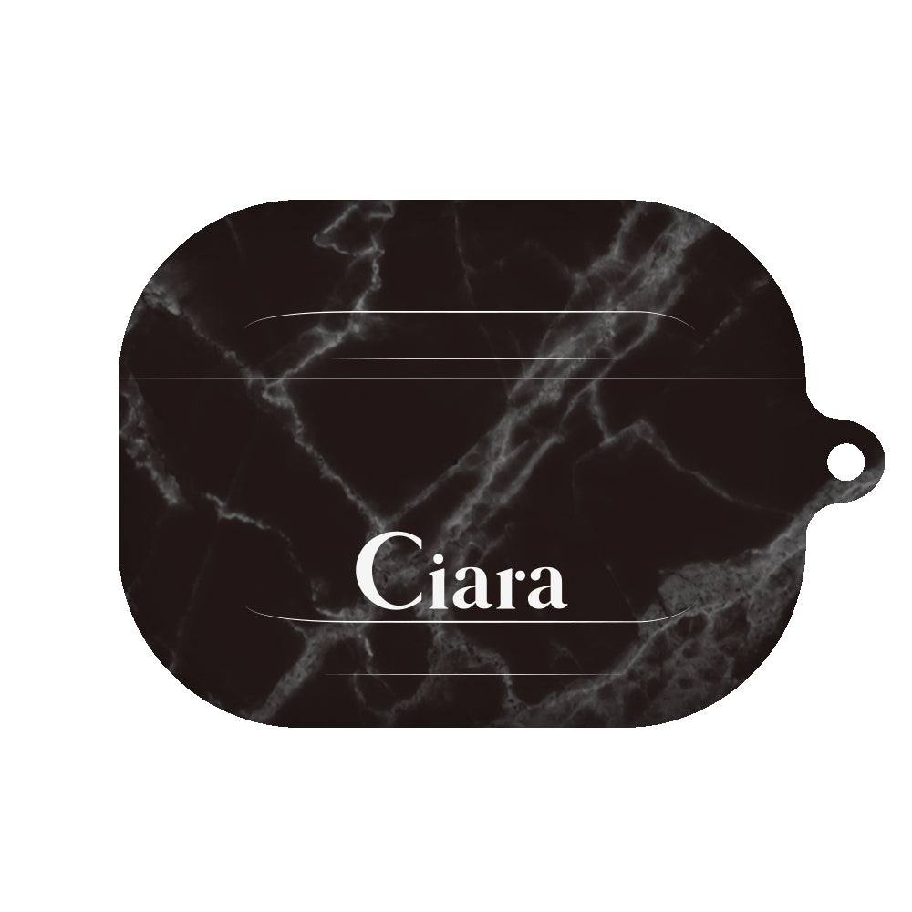 Airpods(第3世代)ケース ハード マーブル ブラック