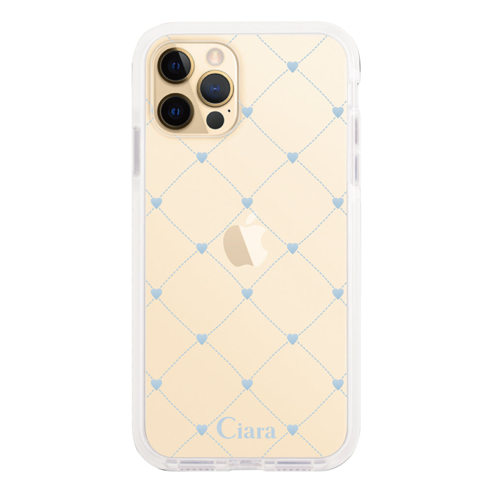 iPhoneケース】 クッションバンパー HEART QUILTING(ハート