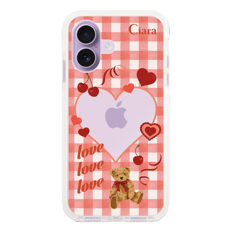 iPhoneケース クッションバンパー 耐衝撃クリアケース マイスウィーティー