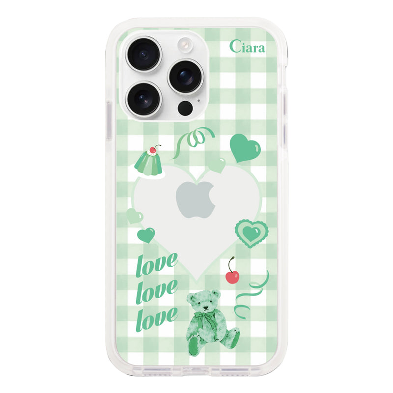 iPhoneケース クッションバンパー 耐衝撃クリアケース マイスウィーティー