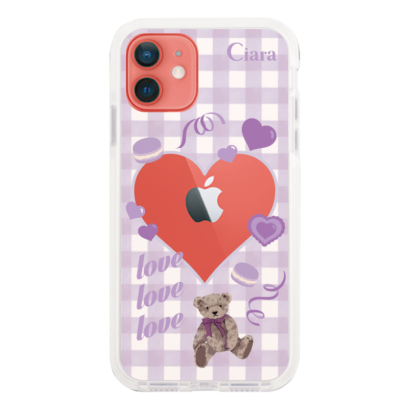 iPhoneケース クッションバンパー 耐衝撃クリアケース マイスウィーティー