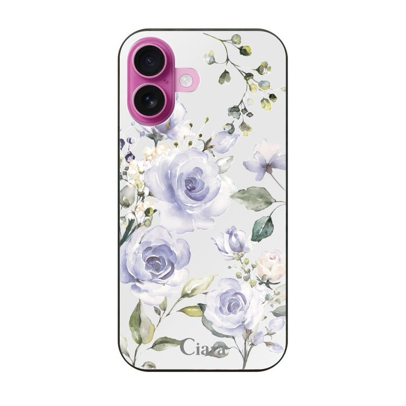 iPhoneケース ガラス 強化ガラスケース スプリンクルフラワー