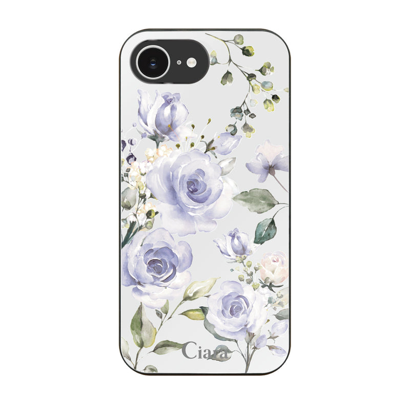 iPhoneケース ガラス 強化ガラスケース スプリンクルフラワー