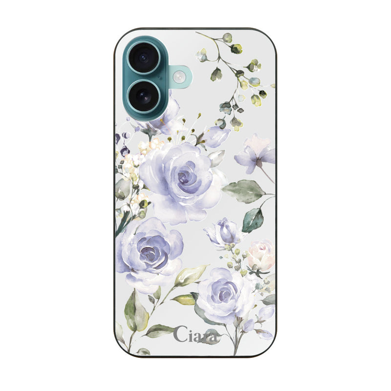 iPhoneケース ガラス 強化ガラスケース スプリンクルフラワー