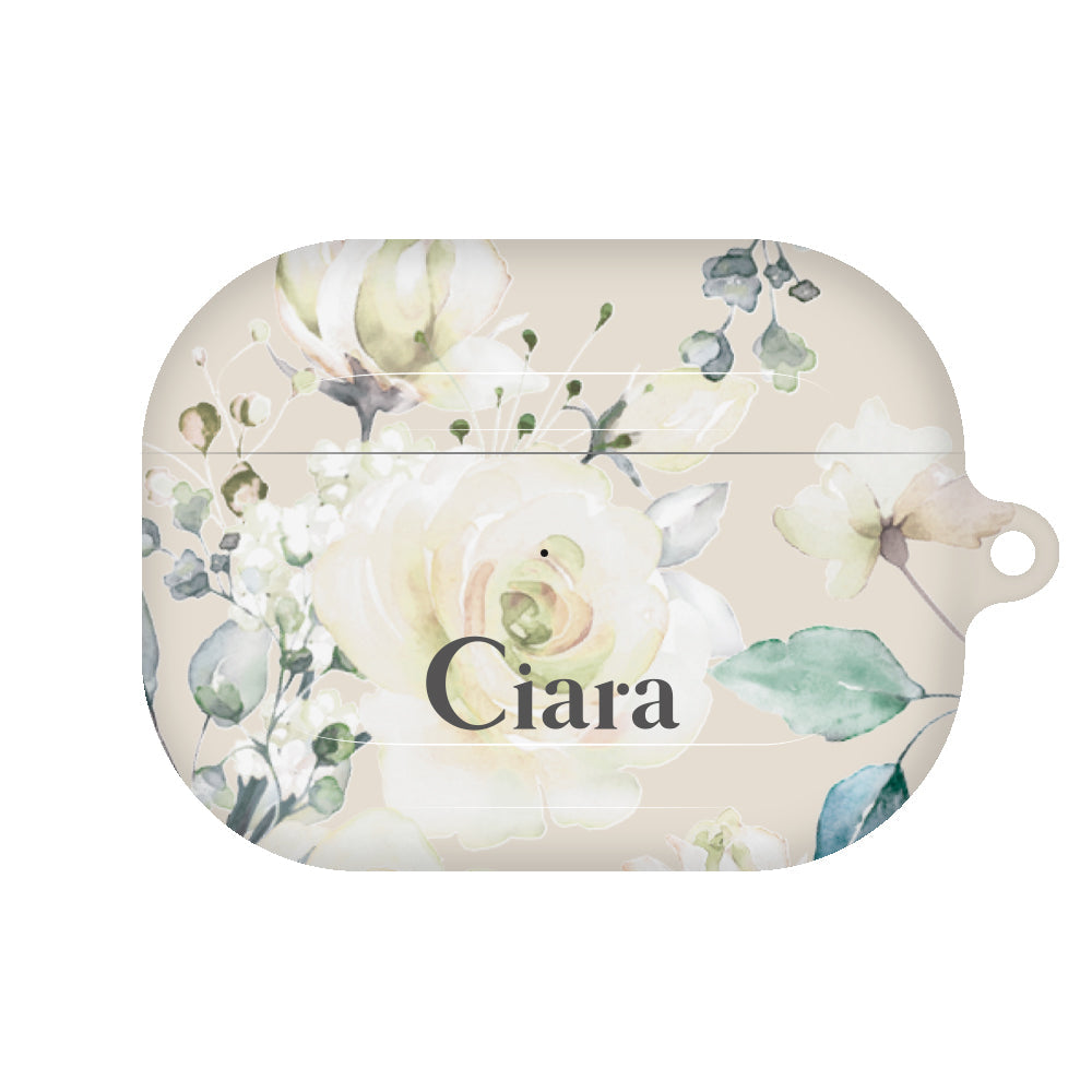 AirpodsProケース ハード スプリンクルフラワー ブルー