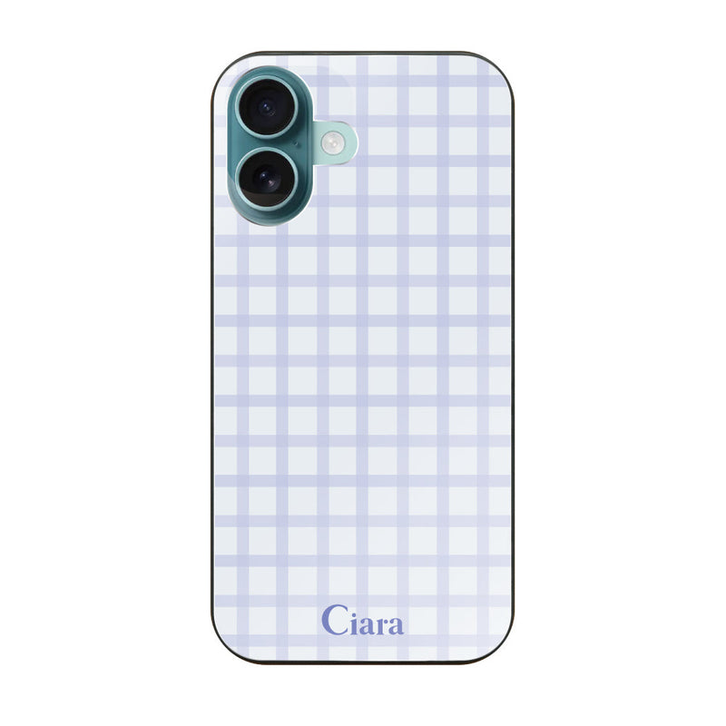 iPhoneケース ガラス 強化ガラスケース ブロックチェック