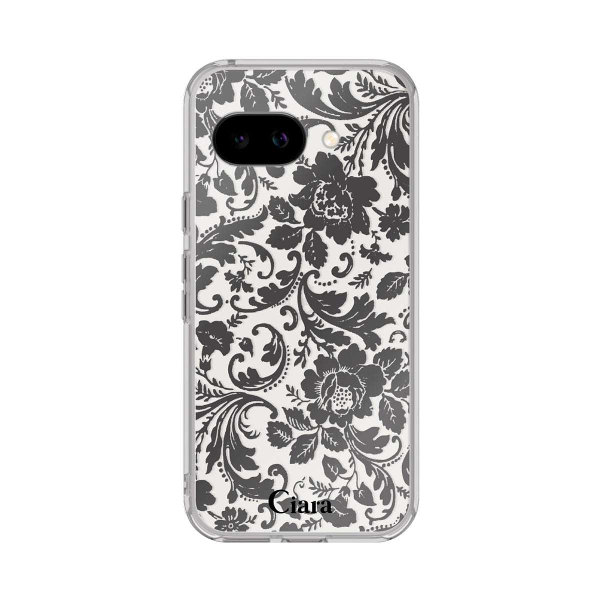 GooglePixelケース】 クリア VINTAGE FLOWER(ヴィンテージフラワー