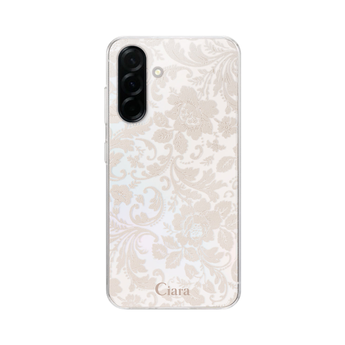 Galaxyケース】 クリア VINTAGE FLOWER(ヴィンテージフラワー