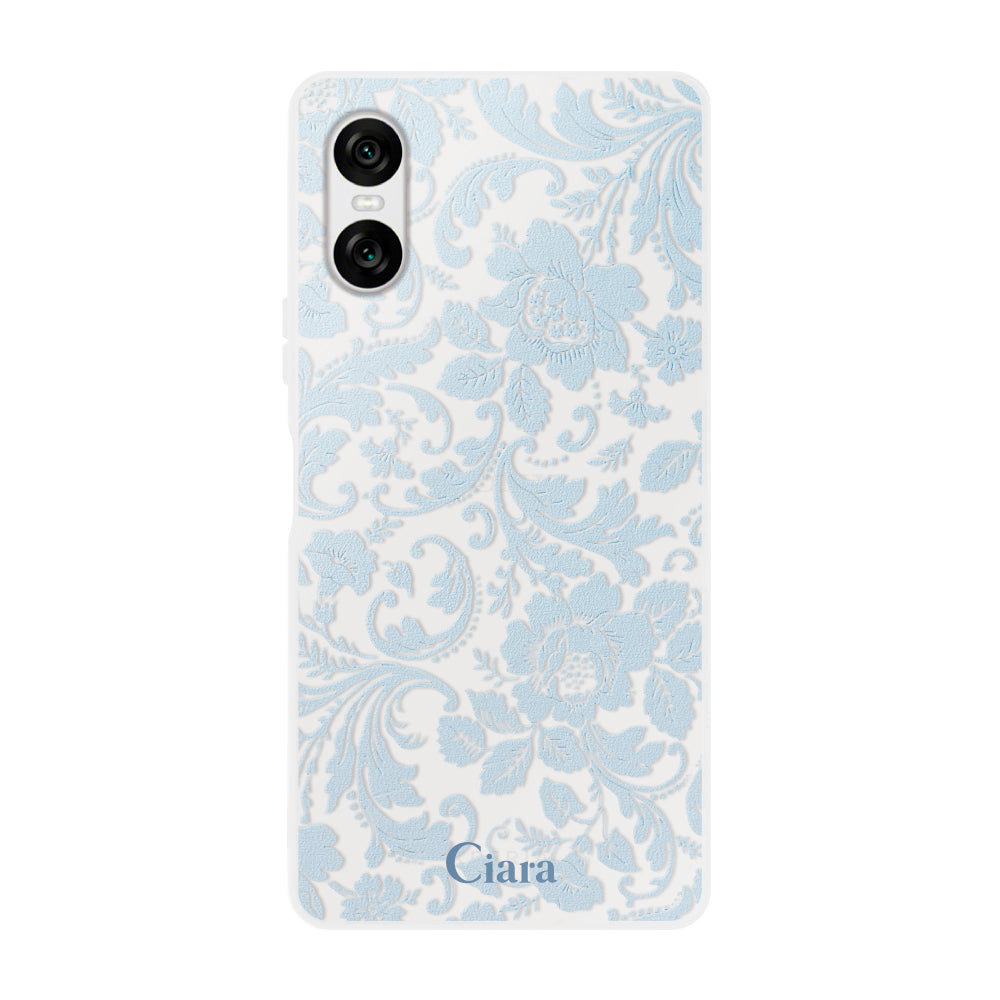 Xperia10VIケース】 クリア VINTAGE FLOWER(ヴィンテージ Xperia10VIケース】 クリア VINTAGE FLOWER(ヴィンテージ