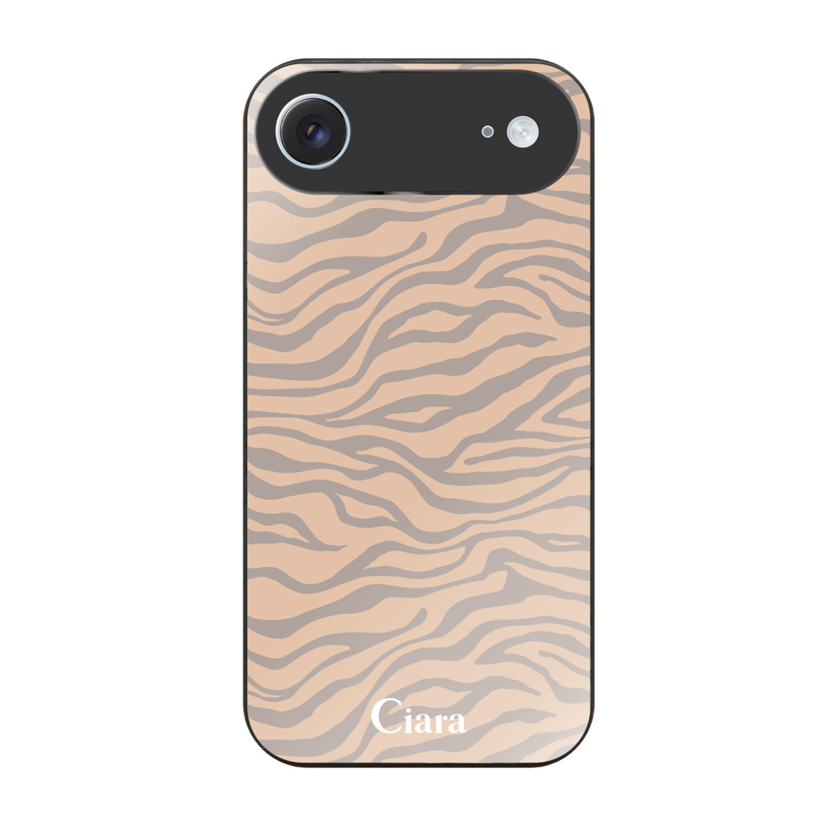 iPhoneAir ガラス 強化ガラスケース タイガー ベージュ