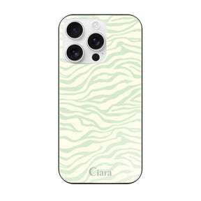 iPhone16ProMax ガラス 強化ガラスケース タイガー グリーン