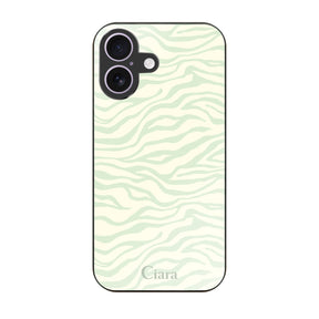 iPhone17 ガラス 強化ガラスケース タイガー グリーン