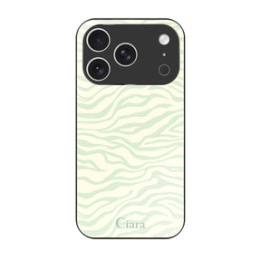 iPhone17Pro ガラス 強化ガラスケース タイガー グリーン