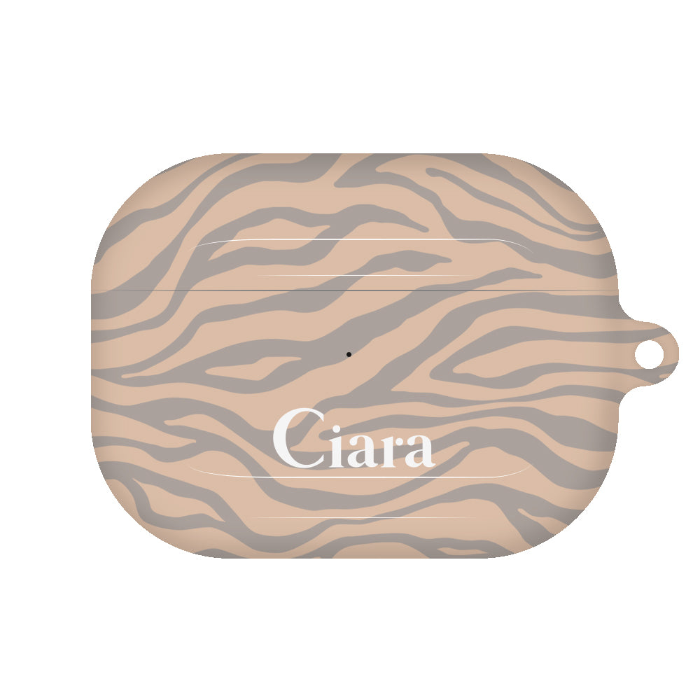 AirpodsProケース ハード タイガー ベージュ