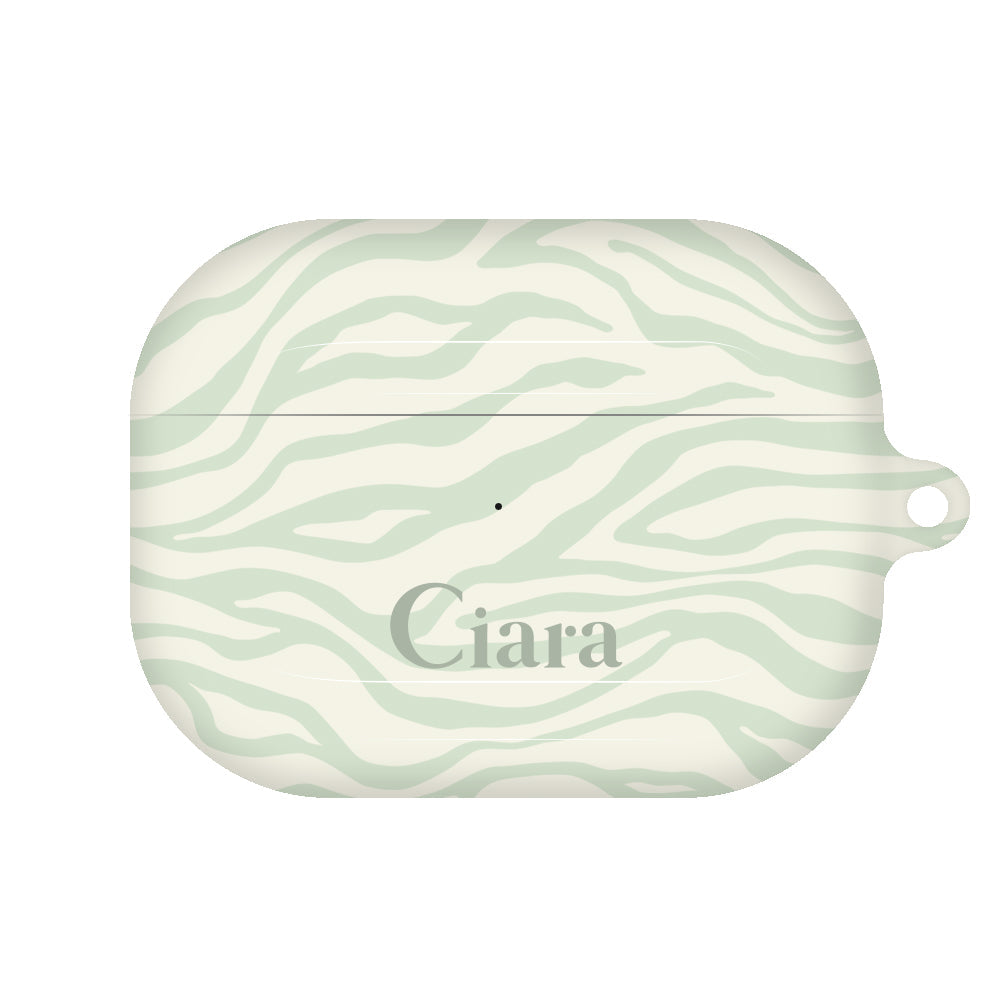 AirpodsProケース ハード タイガー グリーン