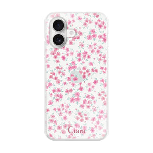 iPhoneケース ハイブリッド クリアケース フロレ