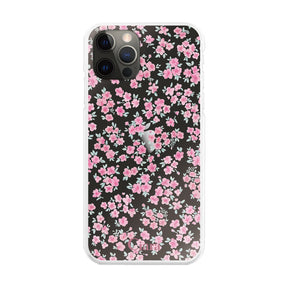 iPhoneX/XS ハイブリッド クリアケース フロレ ピンク