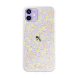 iPhone12/12Pro ハイブリッド クリアケース フロレ イエロー