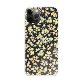 iPhoneX/XS ハイブリッド クリアケース フロレ イエロー