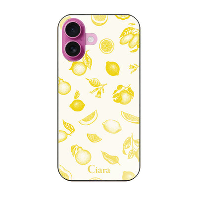 iPhoneケース ガラス 強化ガラスケース ロマンティックレモン