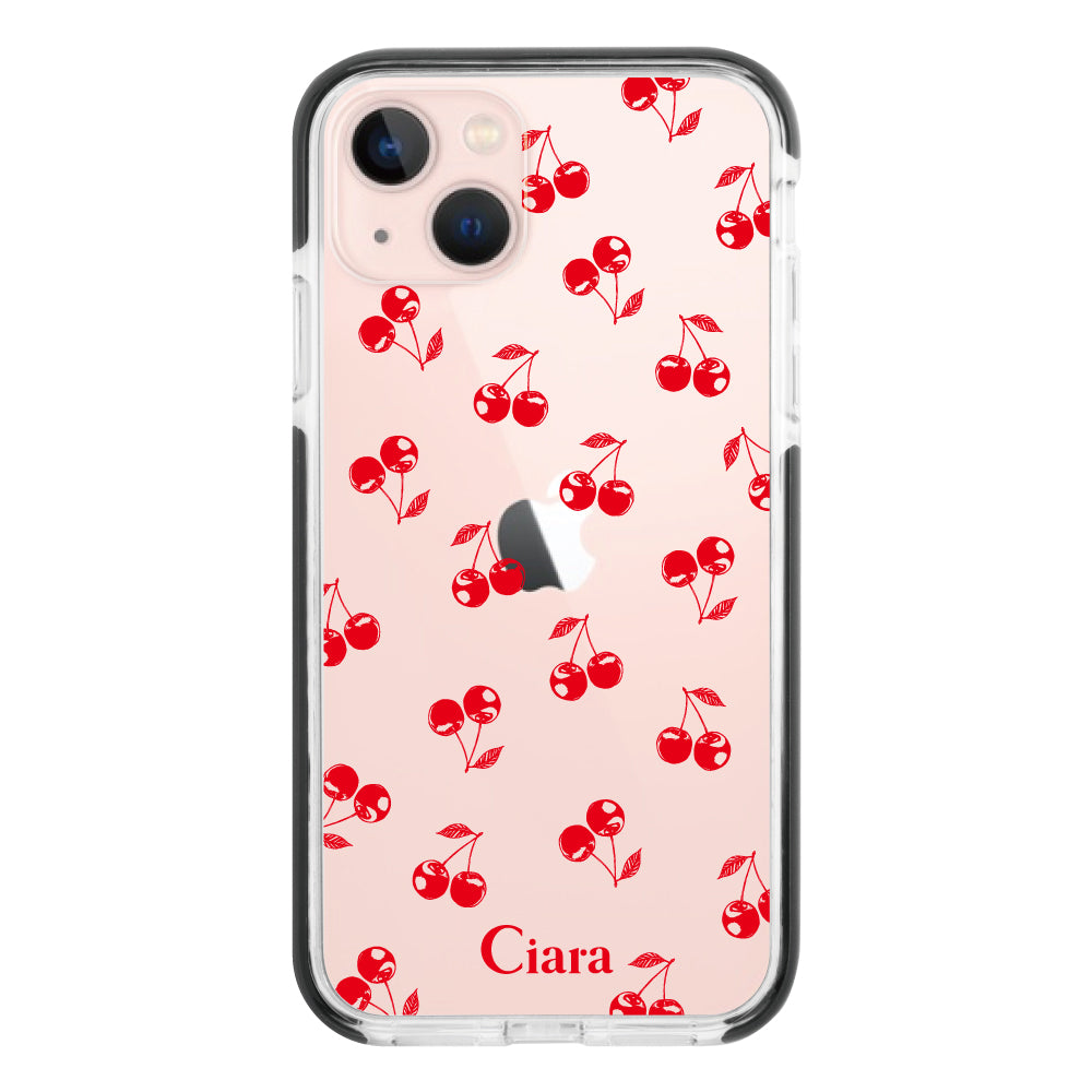 iPhoneケース】 クッションバンパー ROMANTIC CHERRY(ロマンティック