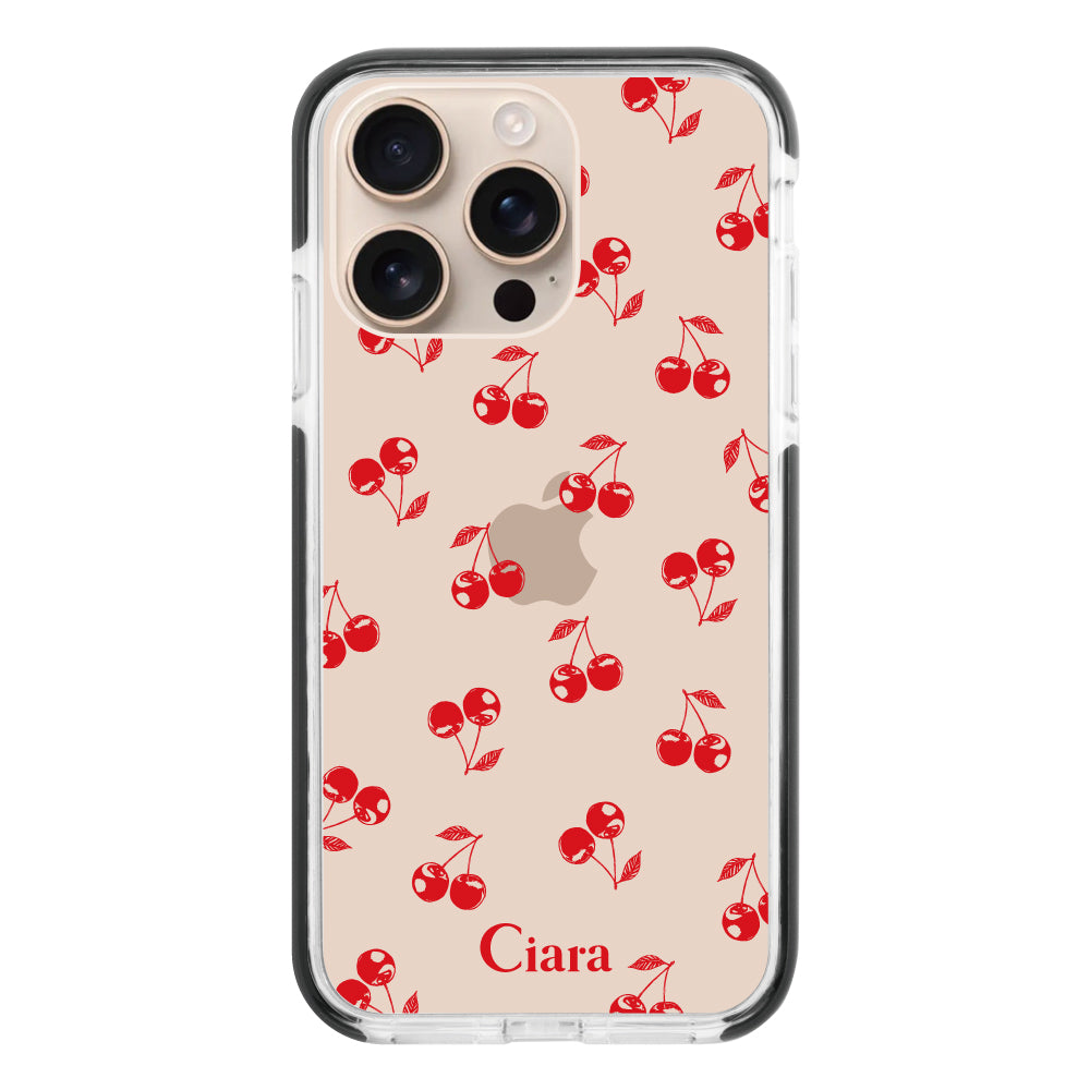 iPhoneケース】 クッションバンパー ROMANTIC CHERRY(ロマンティック
