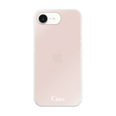 iPhoneケース ハイブリッド クリアケース シアーストライプ