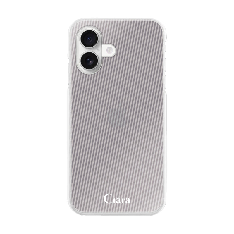iPhoneケース ハイブリッド クリアケース シアーストライプ