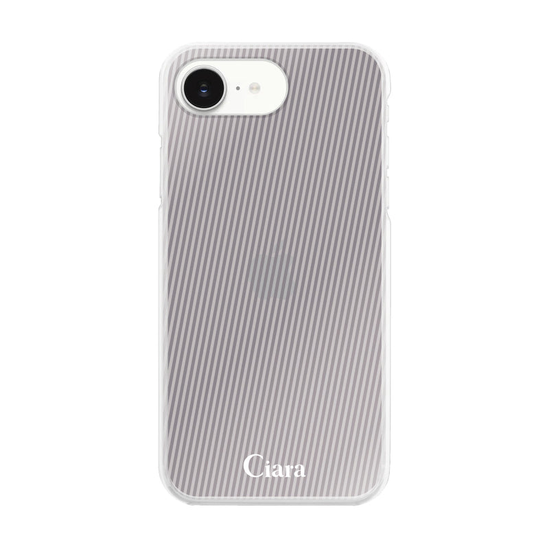 iPhoneケース ハイブリッド クリアケース シアーストライプ