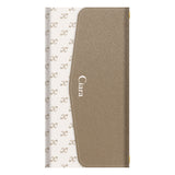 GooglePixel9a 手帳型カード収納レザーケース シアラモノグラムパターン ベージュ