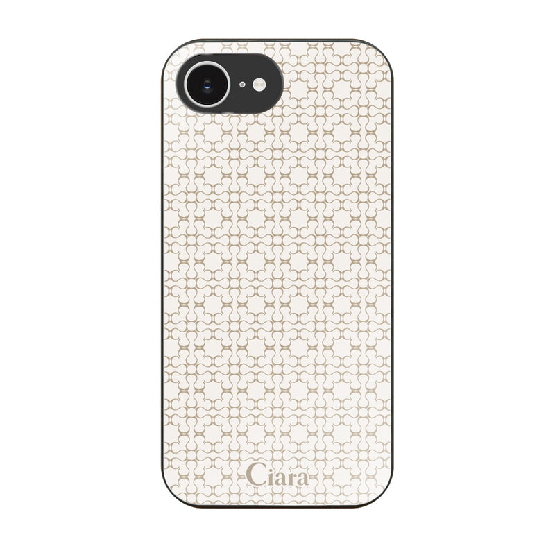 iPhoneケース ガラス 強化ガラスケース シアラマカダムフルパターン