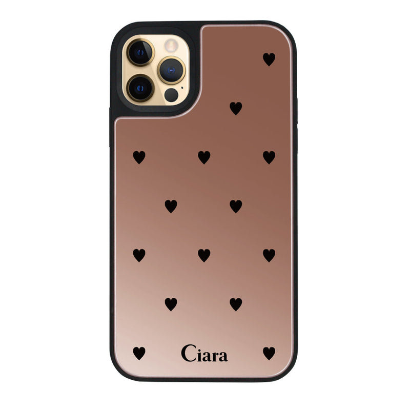 iPhoneケース ミラーバンパー ミラー付きケース スウィートハート